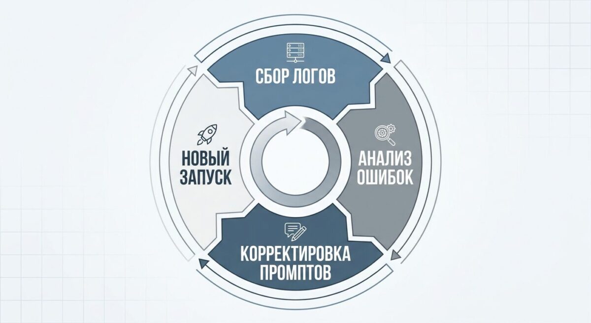 Цикл доработки процессов ИИ