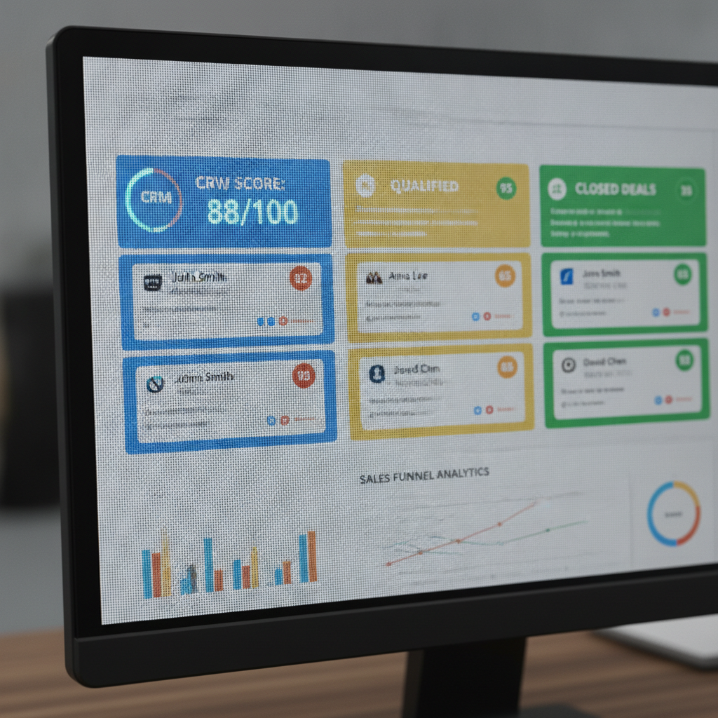 Интерфейс скоринга лидов в современной CRM системе