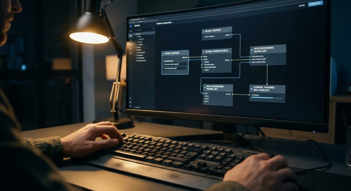 Настройка и обучение чат-бота в интерфейсе