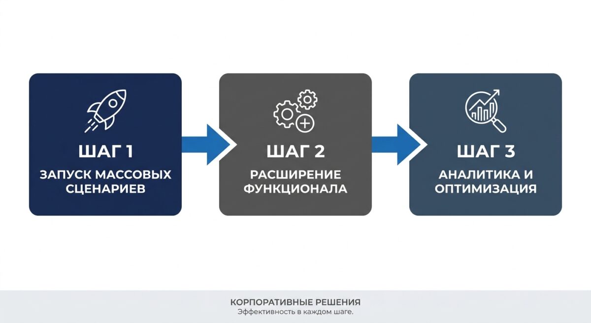 Схема поэтапного внедрения ИИ-помощника