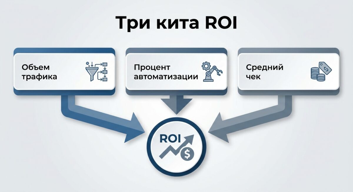 Три ключевые метрики для расчета ROI чат-бота