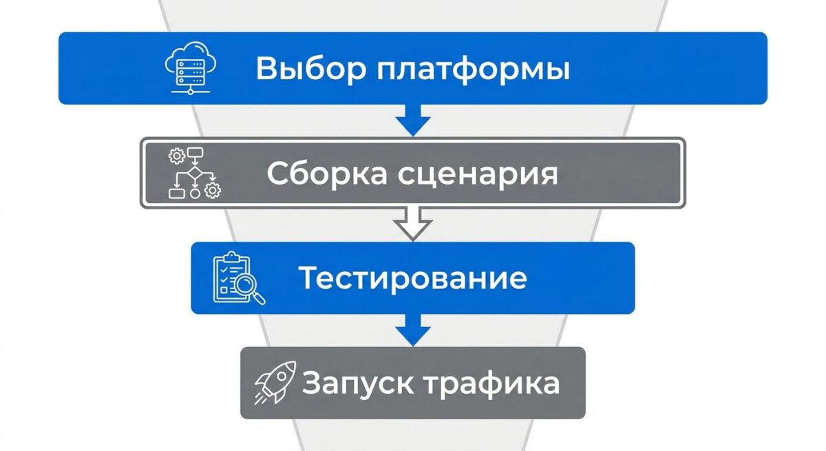 Схема запуска чат-бота без кода