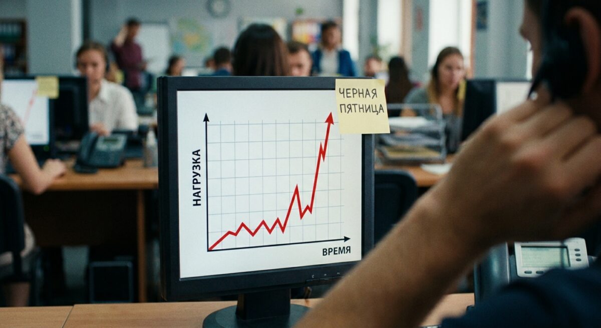 Пиковая нагрузка в колл-центре во время распродажи