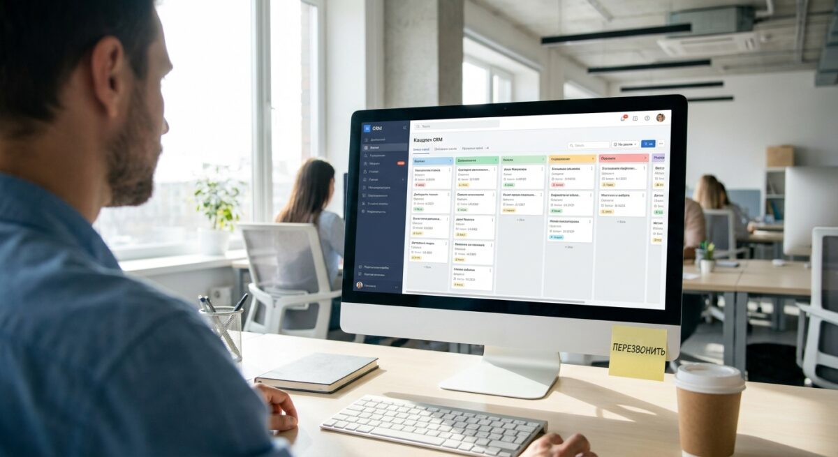 Обработка лидов и заявок в CRM системе менеджером
