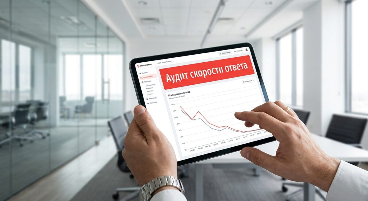 Анализ скорости ответа лидам на дашборде