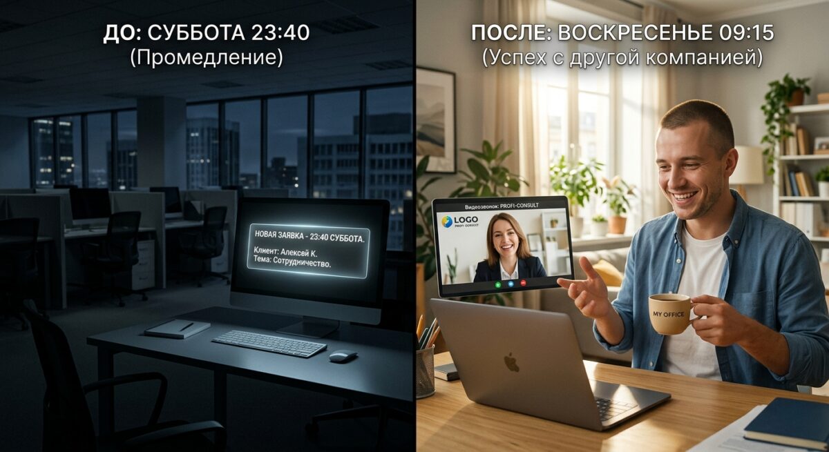 Потерянный лид, который ушел к конкуренту из-за долгого ответа.